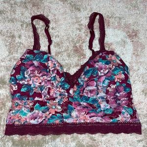 Purple Floral Bralette